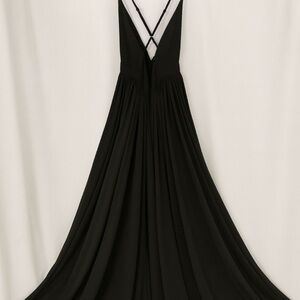 Meghan LA Black Backless Dress